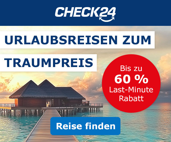 CHECK24 Pauschalreisen vergleichen – Anzeige